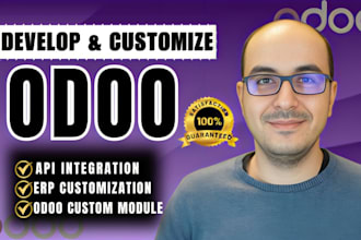 develop odoo custom module, erp customization, automation and api integration