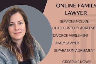 draft court ready child custody agreement parenting plan as online family lawyer