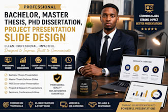 design bachelor, master thesis, phd dissertation, project presentation slide