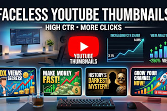 design faceless youtube thumbnails that get more clicks