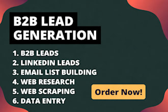 b2b lead generation, linkedin lead generation, business lead, targeted lead