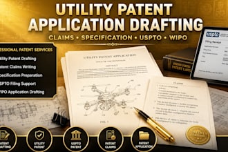 utility patent application drafting claims specification uspto wipo filing IP US