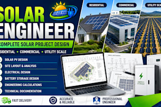design residential, commercial, and utility scale solar projects