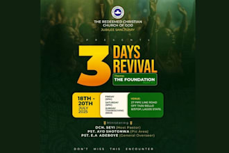 design professional church flyer sermon church event poster and sermon series