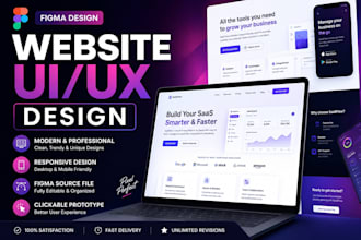 design a modern website UI UX design in figma
