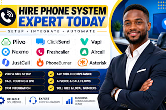 do plivo clicksend vapi nexmo freshcalle aircall justcall phoneburner asterisk