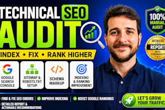 audit website index google search console technical seo expert schema markup