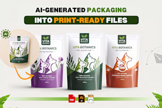 convert ai generated packaging into a print ready file