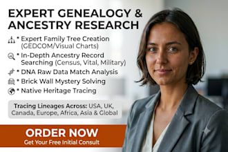 trace your ancestry and create a detailed family tree diagram