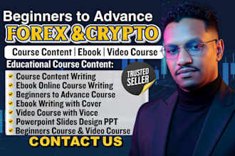 create forex trading course crypto trading course, strategy ebook, video course