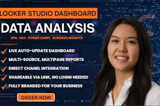 build a looker studio dashboard connected to your data for business reporting