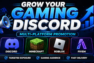 discord server promotion, discord advertising, gaming server,minecraft promotion