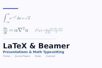 create professional latex beamer presentations and typeset complex mathematics