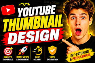 design youtube thumbnail, facebook cover and banner
