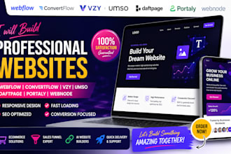 build webflow ecommerce convertflow vzy umso  daftpage portaly webnode ai