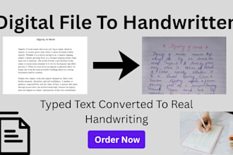 do transform typed text into handwritten notes
