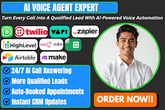 build retell ai voice agent ai receptionist gohighlevel twilio n8n elevenlabs