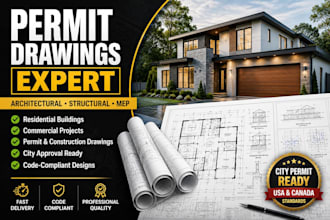do permit architectural, structural, and mep drawings for city permit