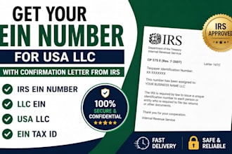 get ein number for USA llc with confirmation letter from irs