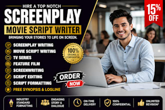 write a professional screenplay for film or tv
