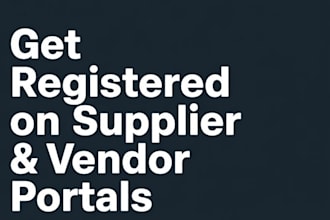 register your business on supplier and vendor portals for contracts, rfq, rfp,