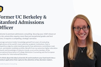 be your personal college counselor