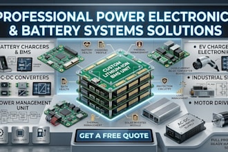 design power supply pcb, battery charger, bms and dc dc converter circuits pcb