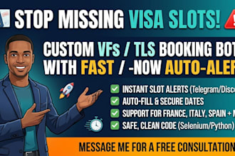 setup appointment booking bot,appointment bot,vfs appointment,vfs,booking bot