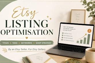 manage and optimise your etsy shop listings and SEO