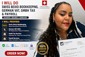 do swiss bexio bookkeeping, german vat, gmbh tax and payroll