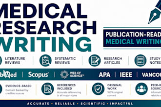 write evidence based medical and healthcare content writing