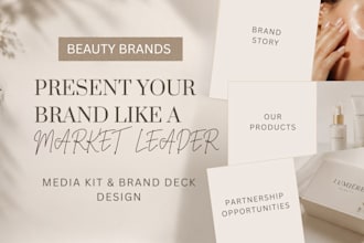 design luxury beauty brand partnership kit