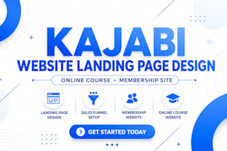 design kajabi website kajabi online course landing page sales funnel expert