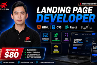 build a modern responsive landing page
