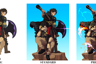 draw stylized character illustrations
