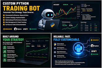 create trading bots for alpaca binance and more