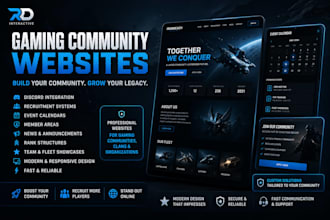 build a custom gaming community website with discord integration