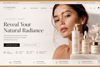 beauty shopify store skincare store spa lipstick store skincare beauty website