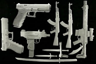 create custom 3d sword model, cosplay weapon, stl file for 3d printing
