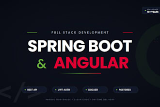 develop full stack spring boot angular app