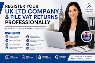 register your UK itd company and file vat returns professionally