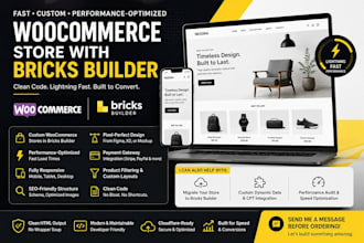 your woocommerce store with bricks builder