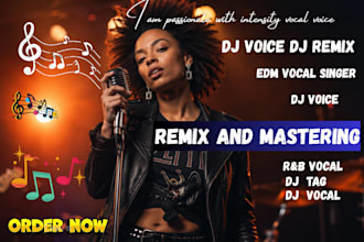 in 24hrs, do dj drops, dj tags, dj logo, dj mix, producer drops producer tags