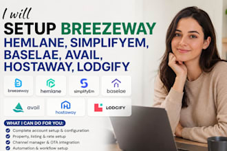 setup breezeway hemlane simplifyem baselane avail hostaway lodgify