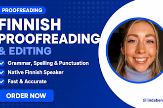 proofread and edit your finnish text