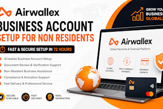 set up and verify your airwallex business account for non residents