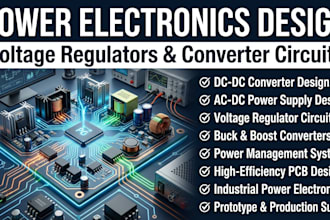 create power electronics, voltage regulator and converter circuits