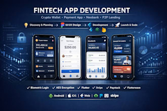 develop fintech app crypto wallet payment app neobank p2p lending app