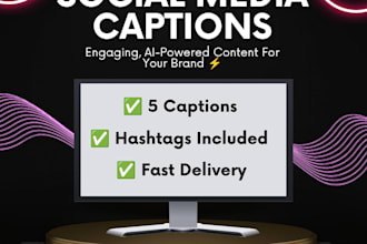 write engaging social media captions and blog posts for your business