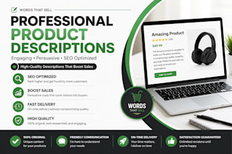 professional product descriptions that boost sales